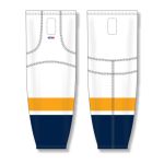 Athletic Knit HS2100-872 Lightweight Pro Hockey Socks - 2013 Nashville White - Front