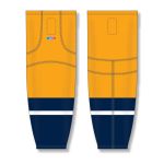 Athletic Knit HS2100-873 Lightweight Pro Hockey Socks - 2013 Nashville Gold - Front