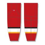 Athletic Knit HS2100-883 Lightweight Pro Hockey Socks - 2013 Calgary Red - Front