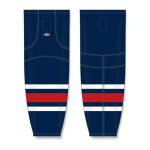 Athletic Knit HS2100-890 Lightweight Pro Hockey Socks - 2010 Columbus Navy - Front