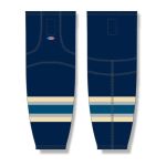 Athletic Knit HS2100-892 Lightweight Pro Hockey Socks - 2010 Columbus 3rd Navy - Front