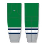 Athletic Knit HS2100-945 Lightweight Pro Hockey Socks - Plymouth Kelly - Front