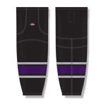 Athletic Knit HS2100-951 Lightweight Pro Hockey Socks - 1998 Los Angeles Black - Front