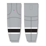 Athletic Knit HS2100-954 Lightweight Pro Hockey Socks - LA Stadium Series Grey - Front