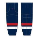 Athletic Knit HS2100-980 Lightweight Pro Hockey Socks - 2005 Team USA Navy - Front
