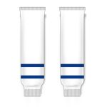 Athletic Knit HS630-205 Knitted Striped Hockey Socks - Old Toronto White - Front