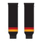 Athletic Knit HS630-349 Knitted Striped Hockey Socks - Vancouver Black - Front