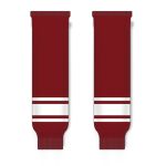 Athletic Knit HS630-362 Knitted Striped Hockey Socks - Phoenix Av Red - Front