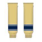 Athletic Knit HS630-522 Knitted Striped Hockey Socks - Notre Dame Vegas Gold - Front