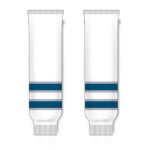 Athletic Knit HS630-596 Knitted Striped Hockey Socks - 2011 Winnipeg White - Front