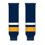 Athletic Knit HS630-800 Knitted Striped Hockey Socks - 2008 Buffalo Navy - Front