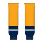 Athletic Knit HS630-873 Knitted Striped Hockey Socks - 2013 Nashville Gold - Front