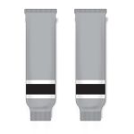 Athletic Knit HS630-954 Knitted Striped Hockey Socks - LA Stadium Series Grey - Front