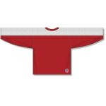 Athletic Knit LB153-208 Box Lacrosse Jersey - Red/White - Rear