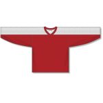 Athletic Knit LB153-208 Box Lacrosse Jersey - Red/White - Front