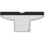 Athletic Knit LB153-222 Box Lacrosse Jersey - White/Black - Rear