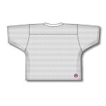 Athletic Knit LF151-000 Field Lacrosse Jersey - White - Rear