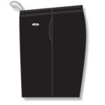 Athletic Knit LS1700-001 Field Lacrosse Shorts - Black - Left