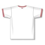 Athletic Knit S1333-209 Soccer Jersey - White/Red - Rear