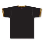 Athletic Knit S1333-212 Soccer Jersey - Black/Gold - Rear