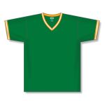 Athletic Knit S1333-334 Soccer Jersey - Kelly/Gold/White - Front