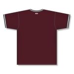Athletic Knit S1333-443 Soccer Jersey - Maroon/Black/White - Rear