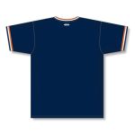 Athletic Knit S1333-465 Soccer Jersey - Navy/Orange/White - Rear