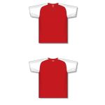 Athletic Knit S1375-208 Soccer Jersey - Red/White - Full