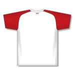 Athletic Knit S1375-209 Soccer Jersey - White/Red - Rear