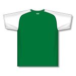 Athletic Knit S1375-210 Soccer Jersey - Kelly/White - Rear