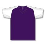 Athletic Knit S1375-220 Soccer Jersey - Purple/White - Front