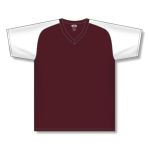 Athletic Knit S1375-233 Soccer Jersey - Maroon/White - Front