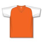 Athletic Knit S1375-238 Soccer Jersey - Orange/White - Front