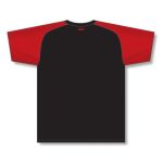 Athletic Knit S1375-249 Soccer Jersey - Black/Red - Rear