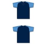 Athletic Knit S1375-287 Soccer Jersey - Navy/Sky - Full