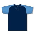 Athletic Knit S1375-287 Soccer Jersey - Navy/Sky - Front