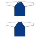 Athletic Knit S1846-206 Soccer Long Sleeve Shirt - Royal/White - Full