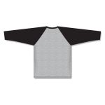 Athletic Knit S1846-920 Soccer Long Sleeve Shirt - Heather Grey/Black - Rear