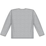Athletic Knit S1900-020 Soccer Long Sleeve Shirt - Heather Grey - Rear