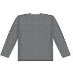 Athletic Knit S1900-021 Soccer Long Sleeve Shirt - Heather Charcoal - Rear