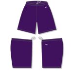 Athletic Knit SS1300-010 Soccer Shorts - Purple - Full