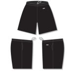 Athletic Knit SS1700-001 Soccer Shorts - Black - Full