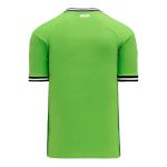 Athletic Knit V1333-107 Volleyball Jersey - Lime Green/Black/White - Rear