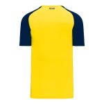 Athletic Knit V1375-253 Volleyball Jersey - Maize/Navy - Rear