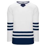 Athletic Knit H8000-217 Select Hockey Jersey - White/Navy - Primary