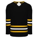 Athletic Knit H8000-345 Select Hockey Jersey - Black/Tuscan Gold/White - Primary