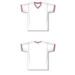 Athletic Knit V1333-209 Volleyball Jersey - White/Red - Full
