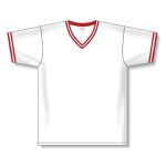 Athletic Knit V1333-209 Volleyball Jersey - White/Red - Front