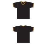 Athletic Knit V1333-212 Volleyball Jersey - Black/Gold - Full