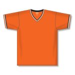Athletic Knit V1333-330 Volleyball Jersey - Orange/Black/White - Front